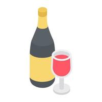 Trendy Wine Concepts vector