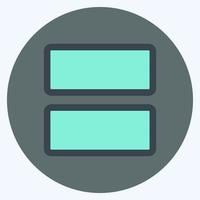 Icon View Array - Color Mate Style - Simple illustration,Editable stroke vector