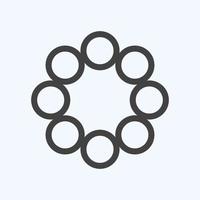 Icon Group Work - Line Style - Simple illustration,Editable stroke vector