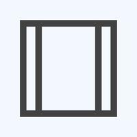 Icon View Week - Glyph Style - Simple illustration,Editable stroke vector