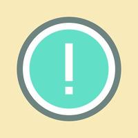 Sticker Error Outline - Color Mate Style - Simple illustration,Editable stroke vector