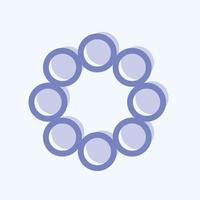 Icon Group Work - Two Tone Style - Simple illustration,Editable stroke vector