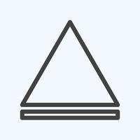 Icon Eject - Line Style - Simple illustration,Editable stroke vector