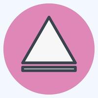 Icon Eject - Color Mate Style - Simple illustration,Editable stroke vector