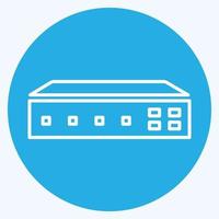 Icon Networking Switch - Blue Eyes Style,Simple illustration,Editable stroke vector