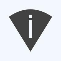 Icon Perm Scan Wifi - Glyph Style - Simple illustration,Editable stroke vector