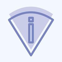 Icon Perm Scan Wifi - Two Tone Style - Simple illustration,Editable stroke vector