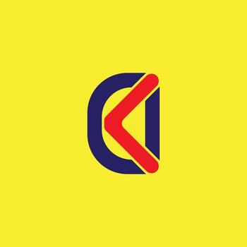 diseño de letra k vector