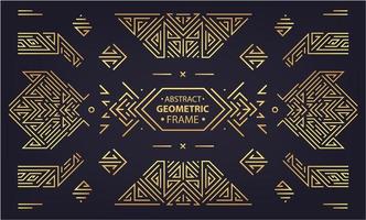 Vector set of Art deco design elements. Golden dividers, book header ornament patterns. 1920s and 30s vintage luxury elements. isolated set of geometric style illustration