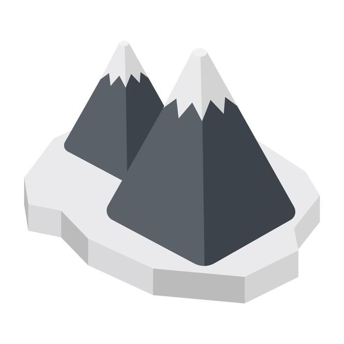 Isometric Mountain Vector Art, Icons, and Graphics for Free Download