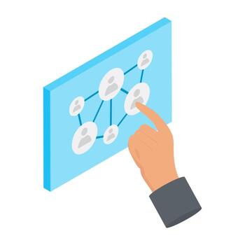 conceptos de pantalla táctil vector