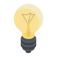 Trendy Bulb Concepts vector