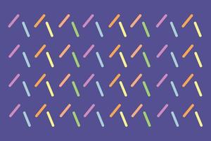 Abstract colorful lines patterns stylish retro purple background vector