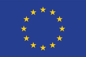 vector de la bandera de la ue