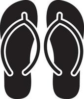 Flipflops simple icon vector