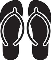 Flipflops simple icon vector