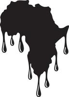 Africa dripping vector