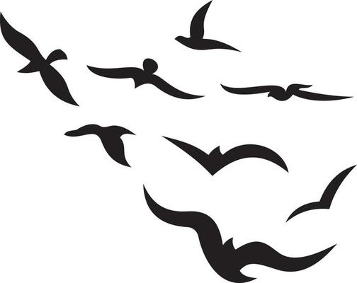 Flying Birds Vector Art, Icons, and Graphics for Free Download