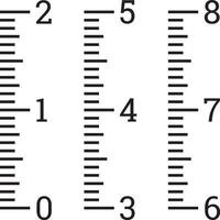 Measuring tape numbers vector