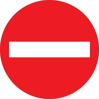 Do not enter, no entry sign vector
