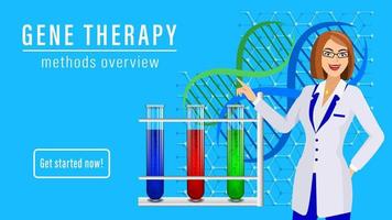 Gene therapy woman doctor scientist