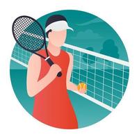 Tennis Playing Concepts vector