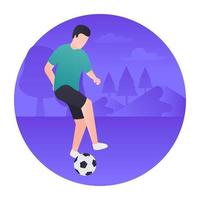 conceptos de juego de fútbol vector