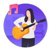 Guitar Playing Concepts vector