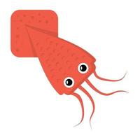 Trendy Squid Concepts vector