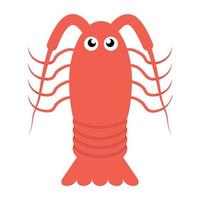 Trendy Lobster Concepts vector