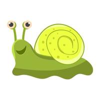 Trendy Snail Concepts vector