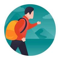 Trendy Traveling Concepts vector