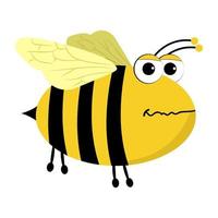 conceptos de abejas aladas vector