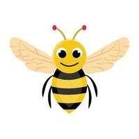 conceptos de abejas sonrientes vector