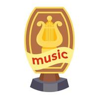 conceptos de premios de música vector