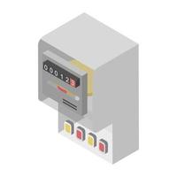 conceptos de medidores de electricidad vector