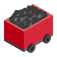 Coal Trolley Concepts vector