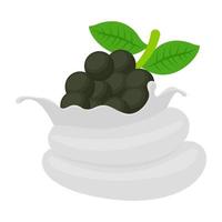 Grapes Whip Concepts vector