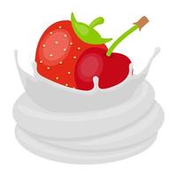 Whipped Berries Concepts vector