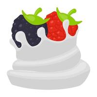 Whipped Berries Concepts vector