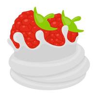 Strawberry Tart Concepts vector