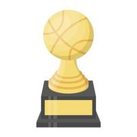 conceptos de trofeo de baloncesto vector