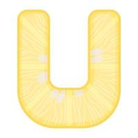 Letter U Concepts vector