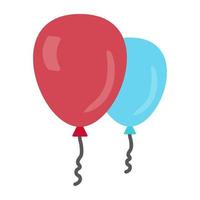 Trendy Birthday balloons vector