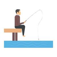 Fish Catching Concepts vector