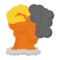 Volcano Explosion Concepts vector