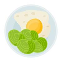 Trendy Breakfast Concepts vector