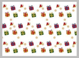 christmas background pattern with snowman wearing scarf for poster and banner vector