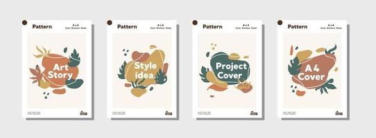 Collection of pattern templates. Geometry orientation vector business presentation set mock up pattern. company branding pattern covers design layout bundle, poster