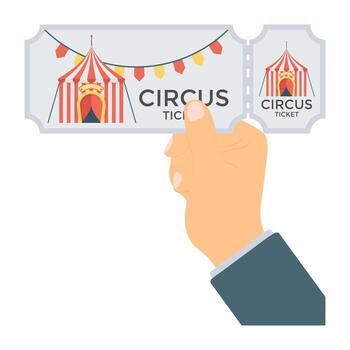 Circus Ticket Concepts vector
